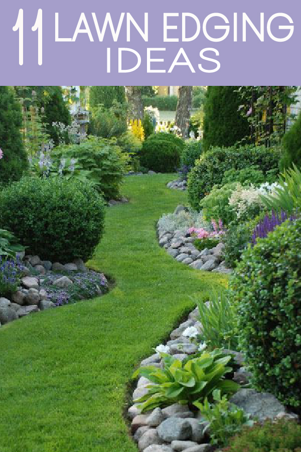 Check out these great lawn and yard edging ideas. This is a great DIY project that will improve your home quickly!