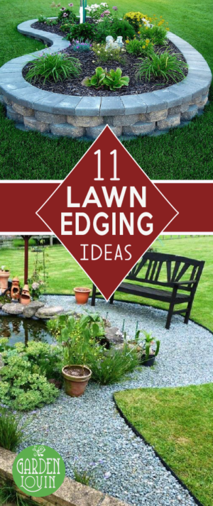 Check out these 11 beautiful lawn edging ideas