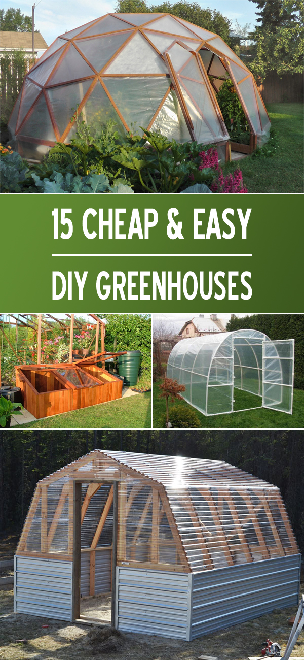 15 Cheap & Easy DIY Greenhouse Projects