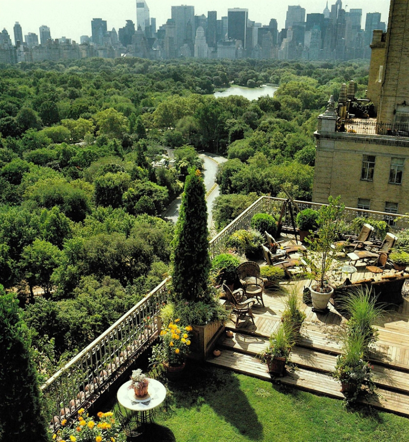 magnificent penthouse garden overlooking central park via markosun blog